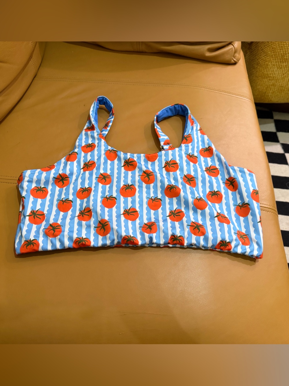 Tomato Print Bikini Top